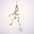 Colorful Diamond Sun and Moon Crystal suncatcher