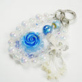 Kosbling Rose Resin Keychain With Pearl And Butterfly