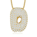 Chubby Letter Multi-Moissanite Necklace