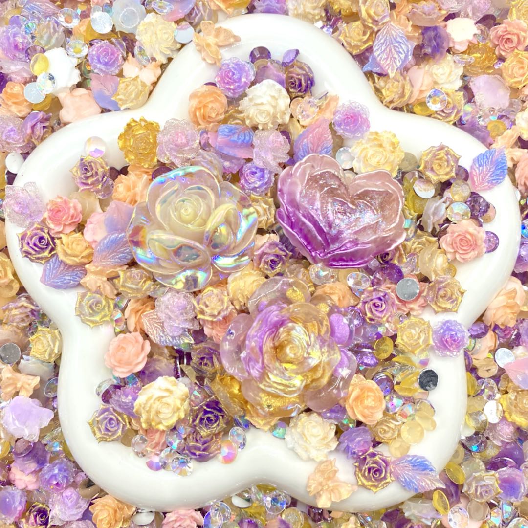 Princess Meadow - Nail Charm+Rose Mix - glow(Miki)-FC1