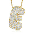 Chubby Letter Multi-Moissanite Necklace