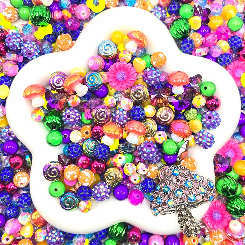 【Buy One Get One Equal Volume For Free】Mushroom Beads Mix for Bracelet-BD