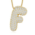 Chubby Letter Multi-Moissanite Necklace