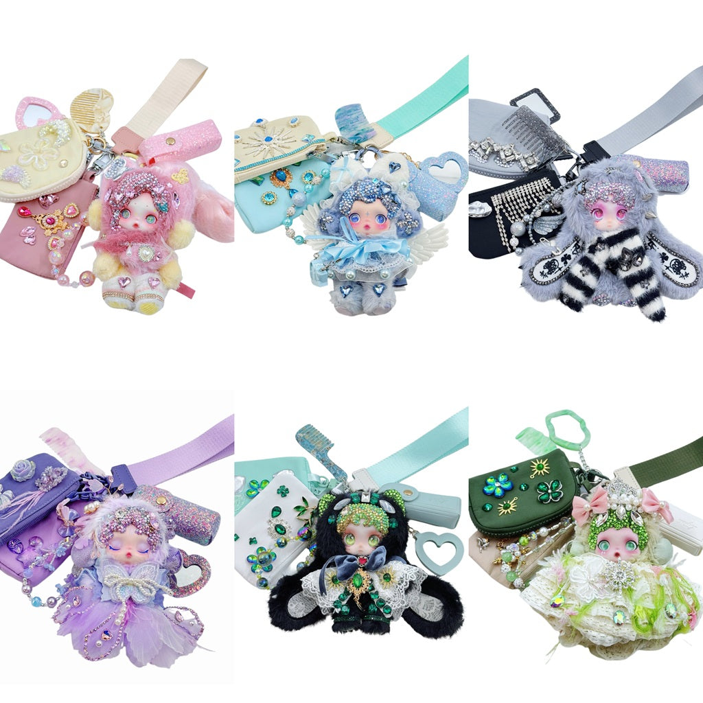 【30%OFF ONLY】Handmade Wrislet Wallet with Diamond Plush Doll with Cream Glue, Doll DIY – Kosbling Handmade Blind Bag