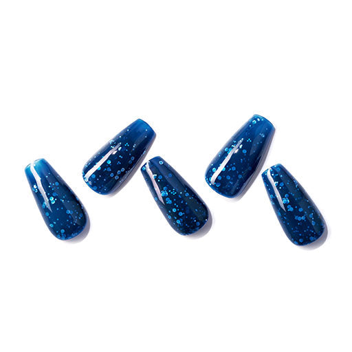 24 pieces(Kosbling Nail)Thermo/Blue Raspberry  (Handmade) -PN