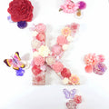 26 Letter original wood DIY Kit - Pink