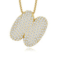 Chubby Letter Multi-Moissanite Necklace