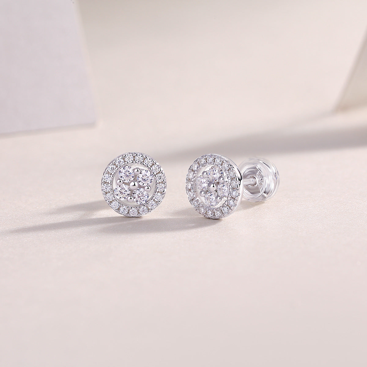 0.1Carat Multi-Moissanite Earrings (#MS9932) - AE