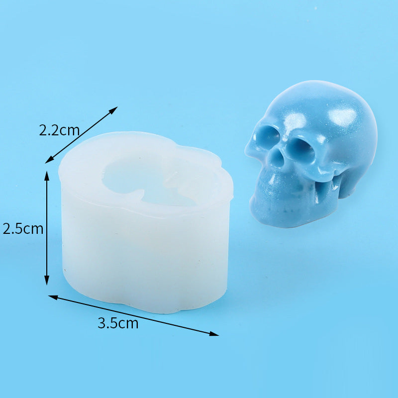 DIY Halloween skull silicone resin mold