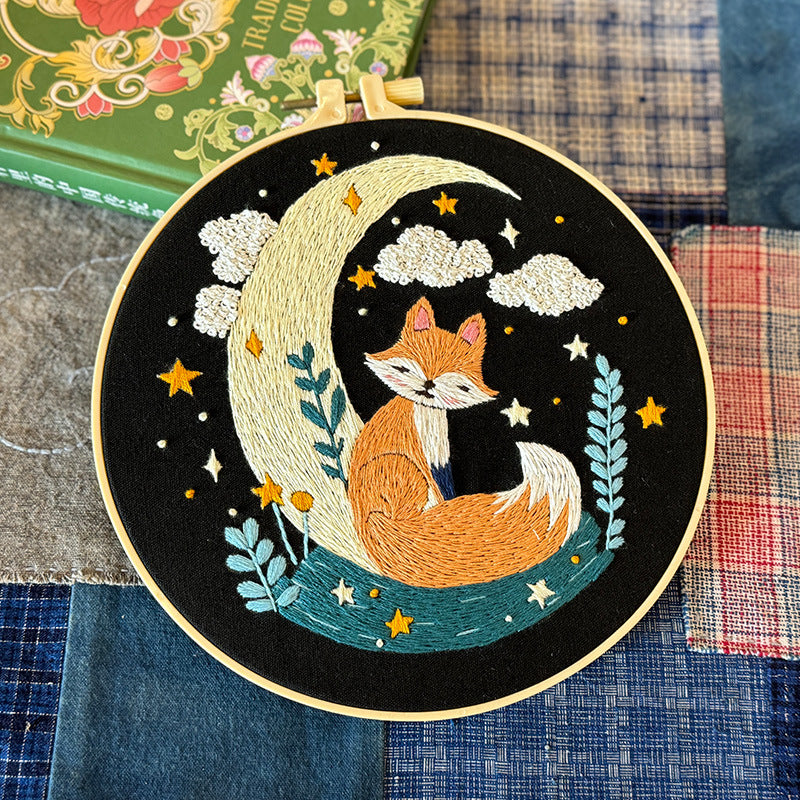 Milo - The Lazy Fox Embroidery Kit