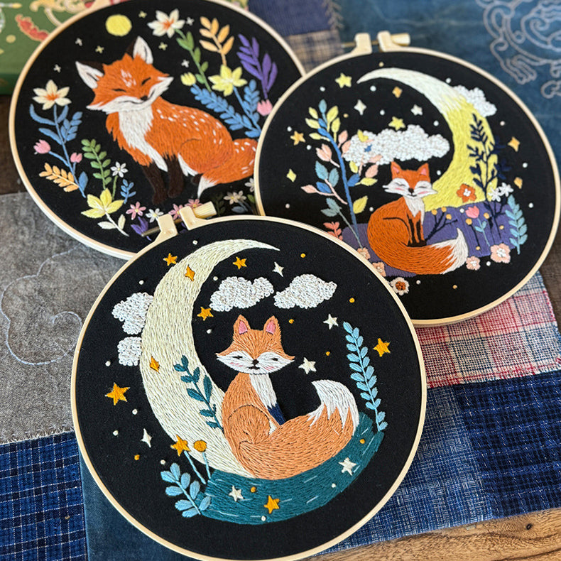 The Lazy Fox Series -  Embroidery Kit Bundle