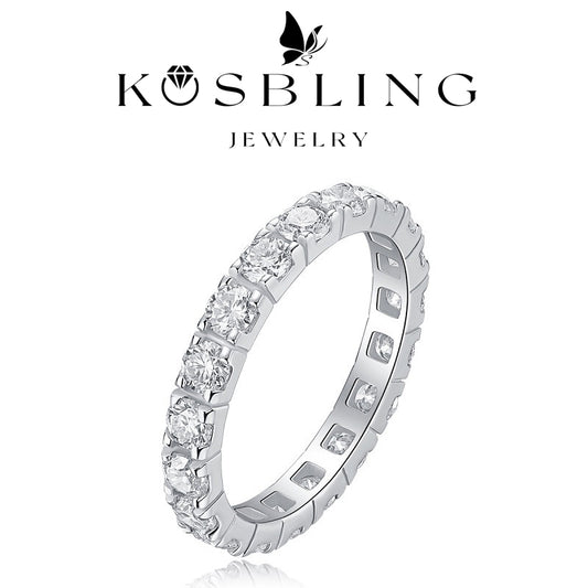 0.1Carat Multi-Moissanite Ring (#MS996) - BL1