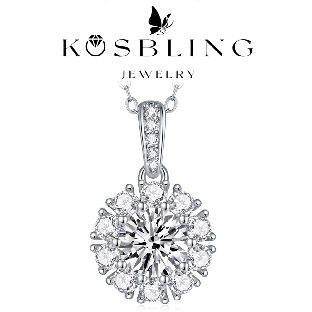 1Carat Moissanite Necklaces (#MS9926) - NK1