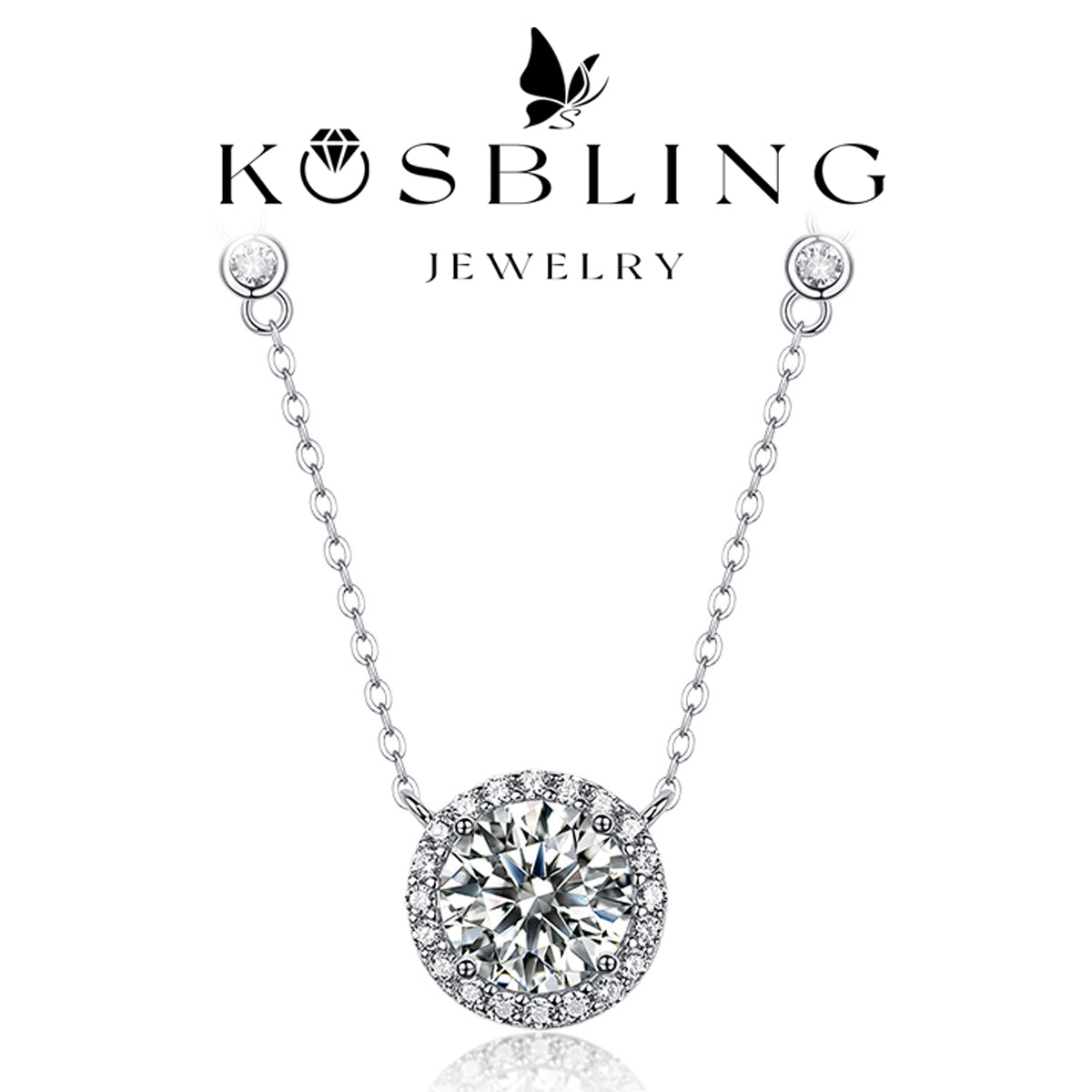 3Carat Moissanite Necklaces (#MS9928) - NK1