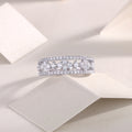 0.1Carat Multi-Moissanite Ring (#MS9939) - BL1