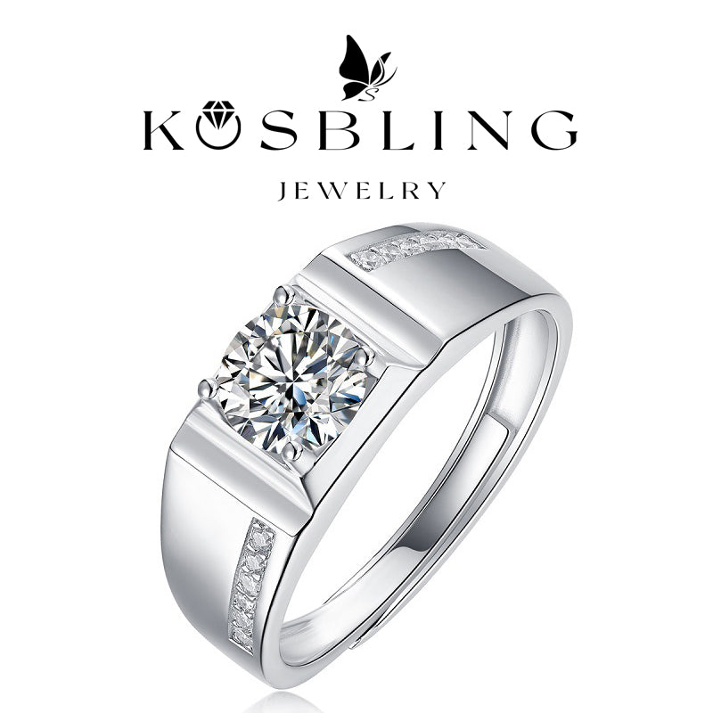 1Carat Multi-Moissanite Ring (Adjustable Size) (#MS9936) - BL1