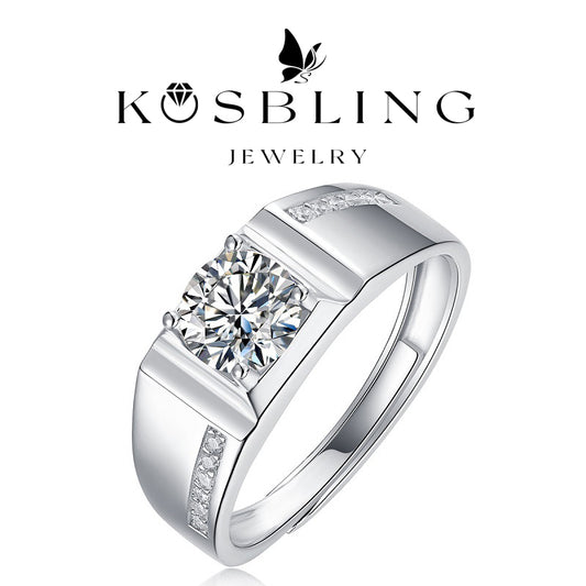 1Carat Multi-Moissanite Ring (Adjustable Size) (#MS9936) - BL1