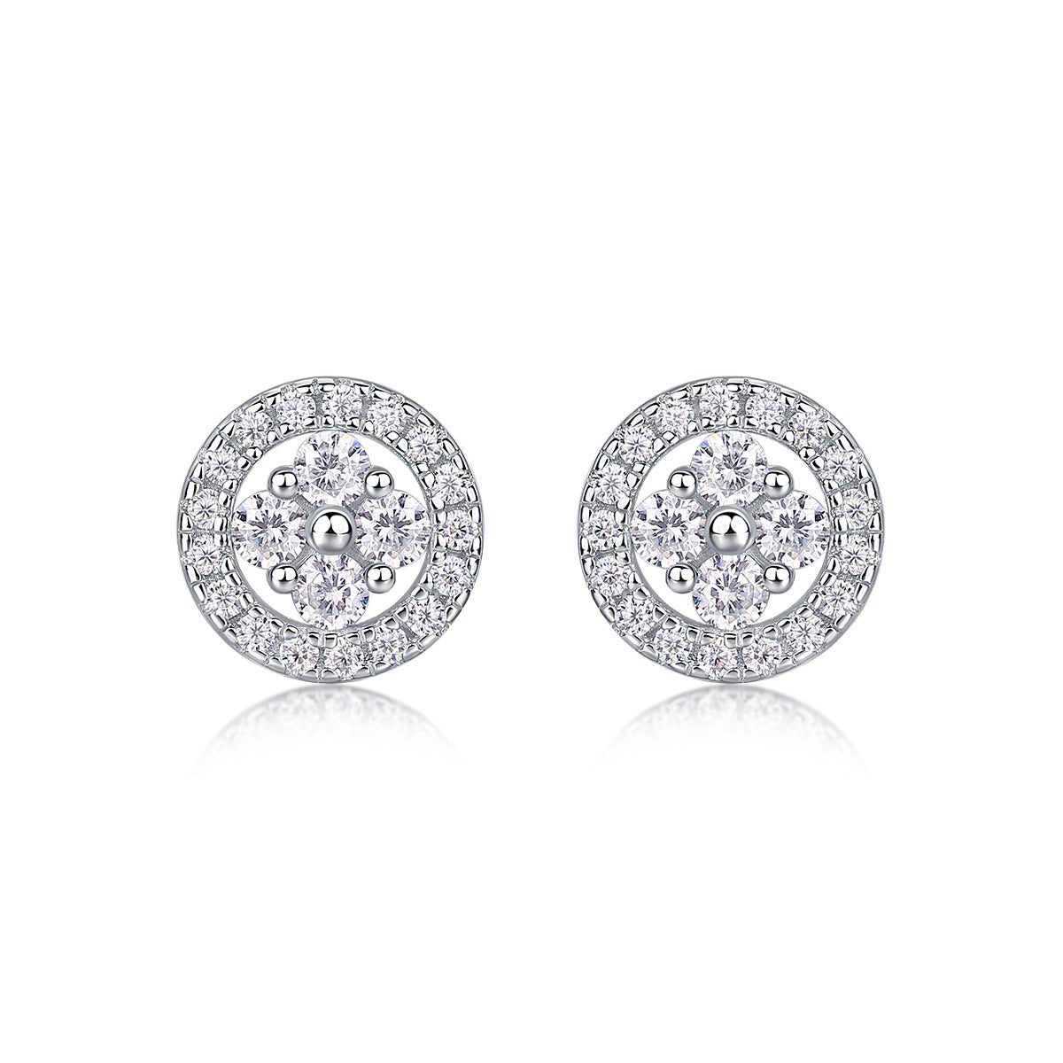 0.1Carat Multi-Moissanite Earrings (#MS9932) - AE