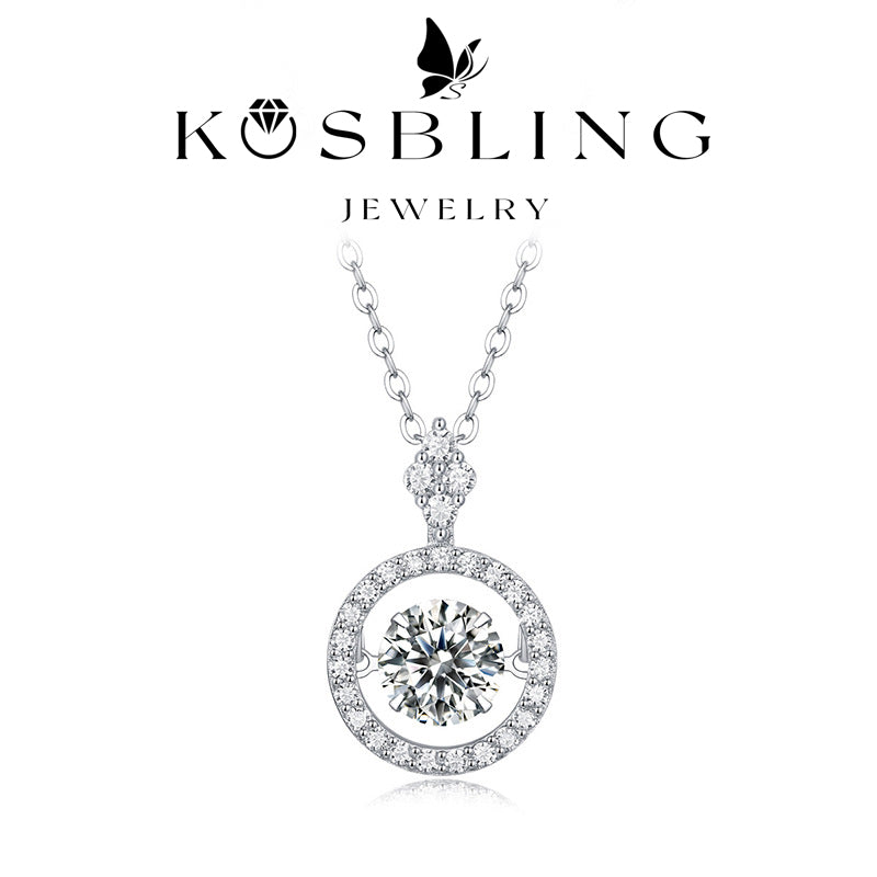 1Carat Moissanite Necklaces (#MS9914) - NK1