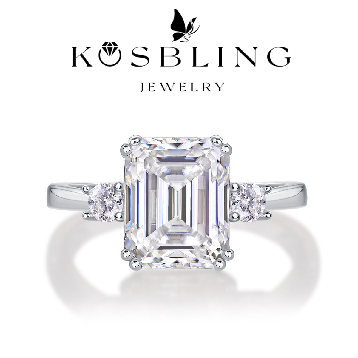 2Carat Moissanite Ring (#MS9911) - BL1