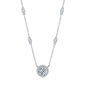 3Carat Moissanite Necklaces (#MS9928) - NK1