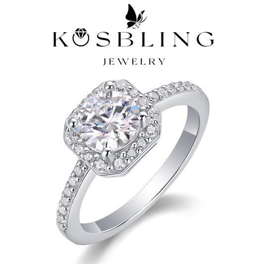 1Carat Moissanite ring (#MS9927) - BL1