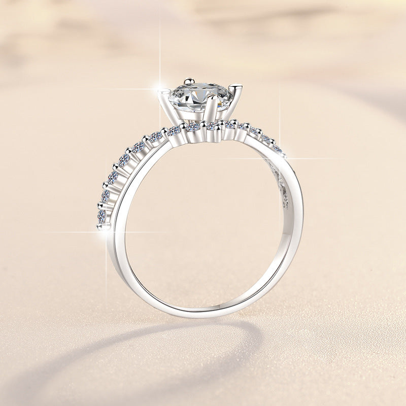 1Carat Moissanite Ring (#MS9930) - BL1