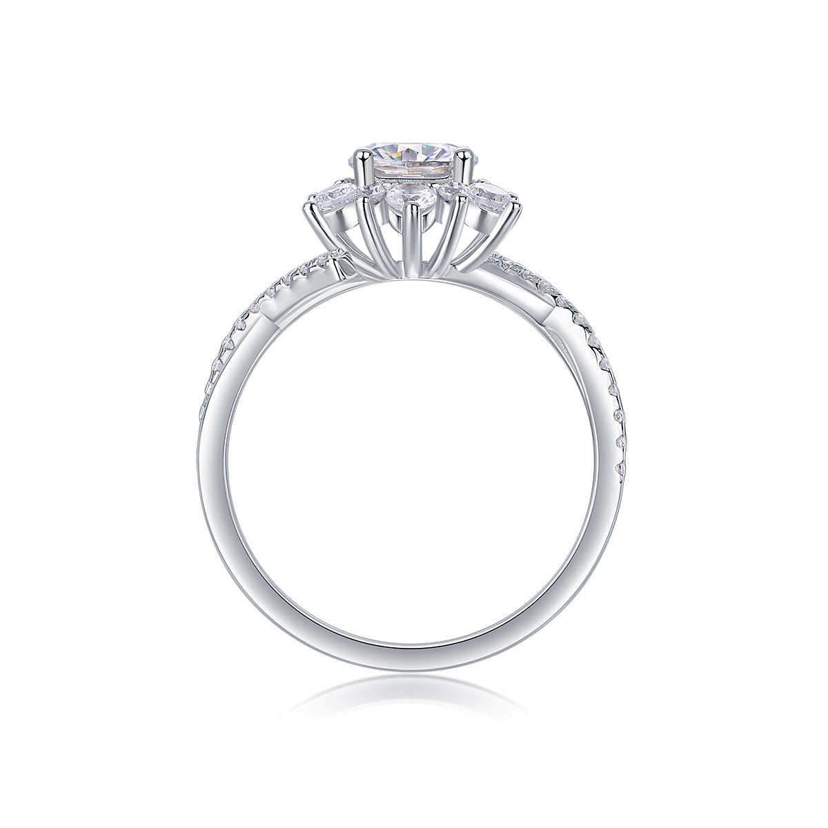 1Carat Moissanite Ring (#MS9924) - BL1