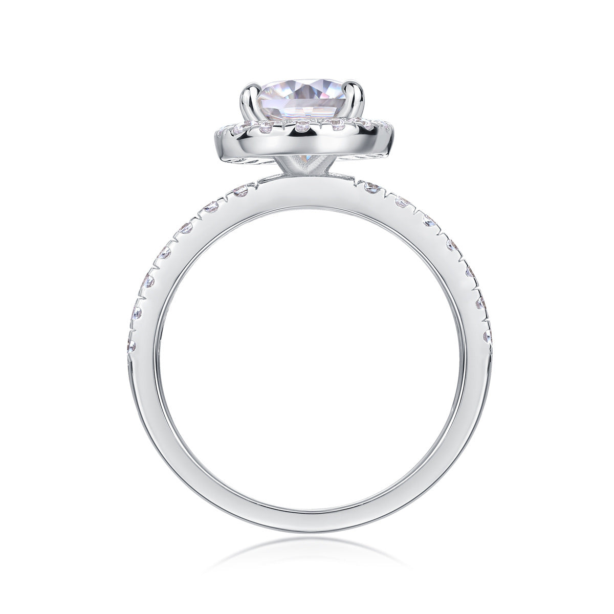 2Carat Moissanite ring (#MS9923) - BL1