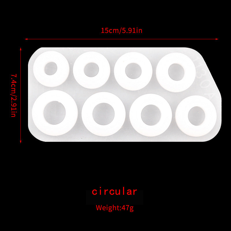 DIY Resin Ring Molds Silicone, Silicone for Epoxy Resin, Making Rings, Earrings, Pendants, Crafts Christmas Gifts