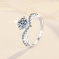 1Carat Moissanite Ring (#MS9930) - BL1