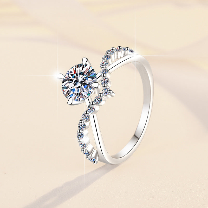 1Carat Moissanite Ring (#MS9930) - BL1