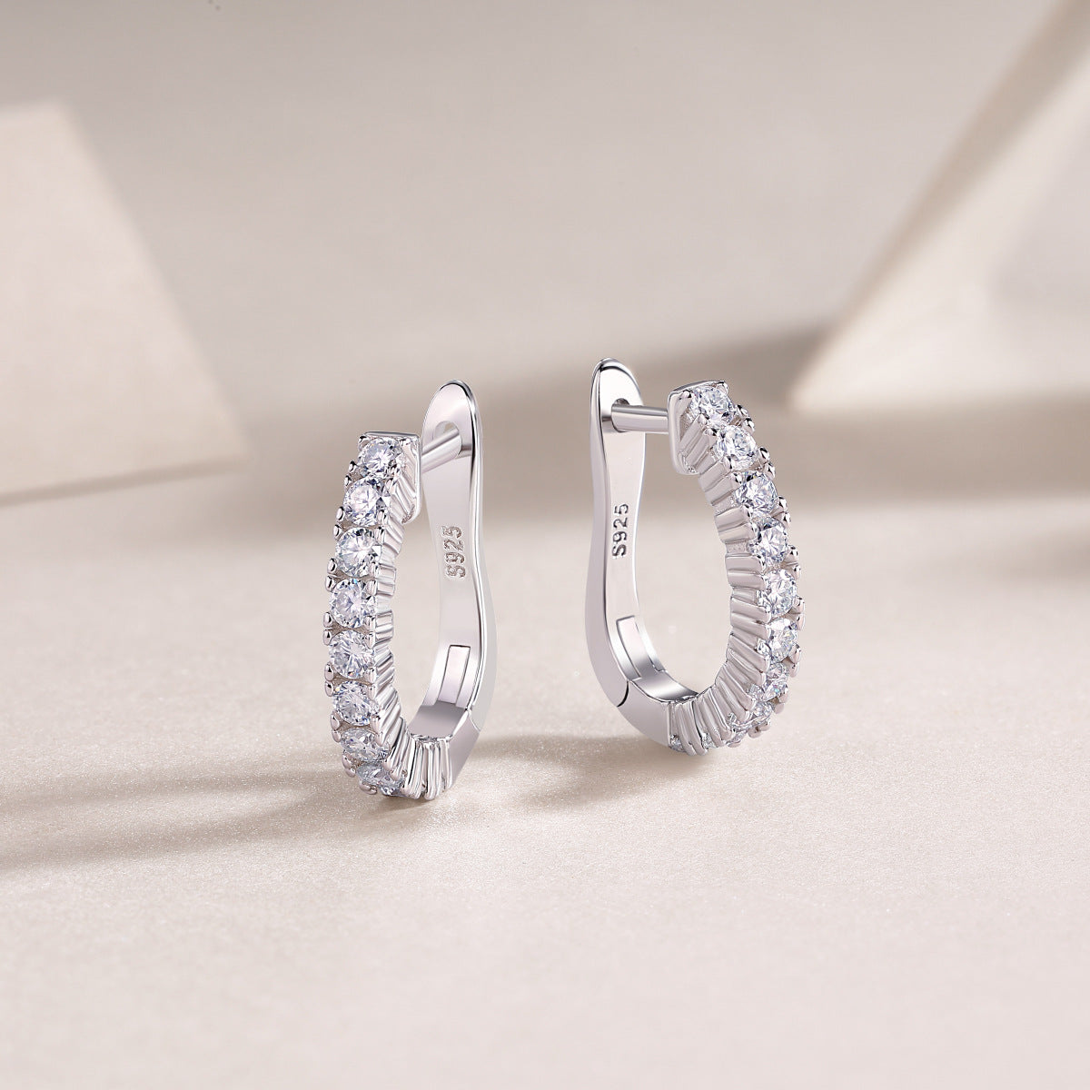 0.1Carat Multi-Moissanite Earrings (#MS9921) - AE