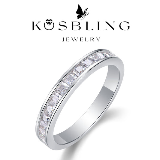 0.1Carat Multi-Moissanite Ring (#MS9925) - BL1