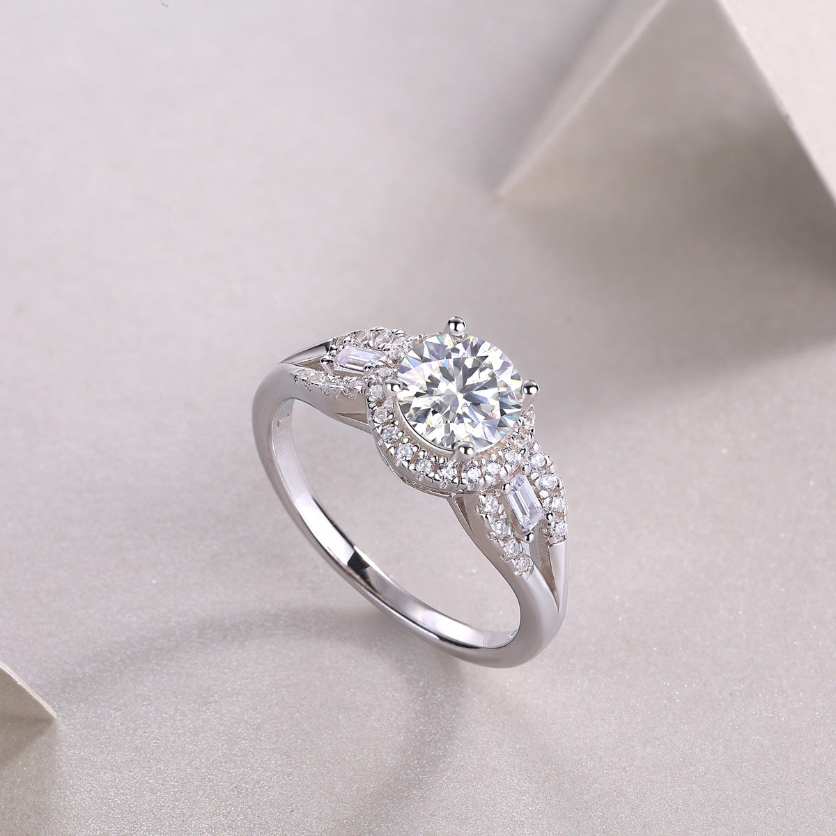 1Carat Moissanite Ring (#MS997) - BL1