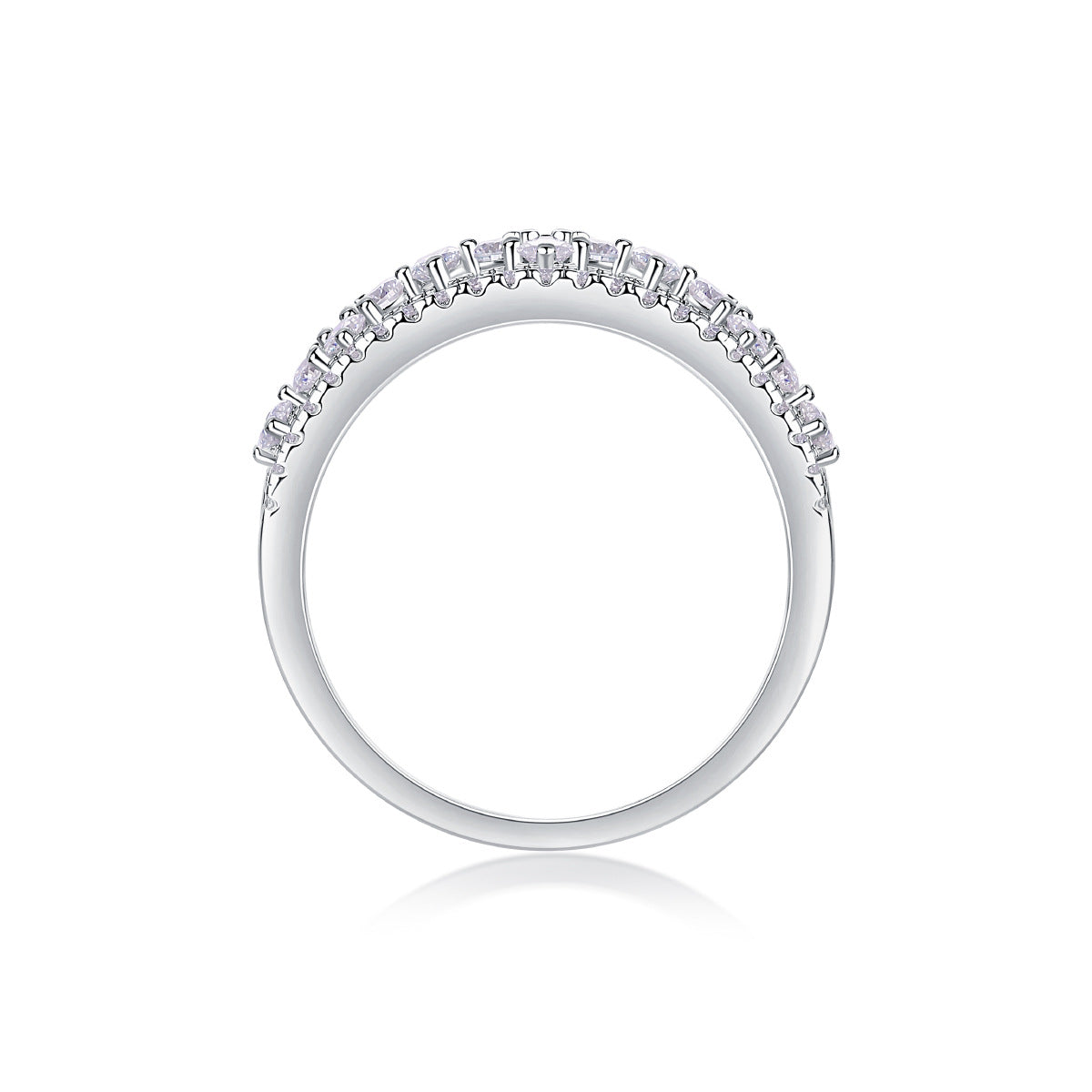 0.1Carat Multi-Moissanite Ring (#MS9939) - BL1