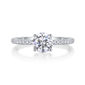 Bague moissanite 5 carats (#MS9938) - BL1