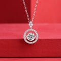 1Carat Moissanite Necklaces (#MS9914) - NK1