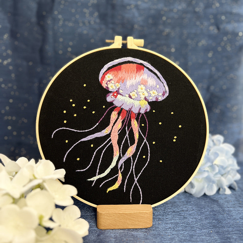 Crystal - Moonlit Jellyfish Embroidery Kit