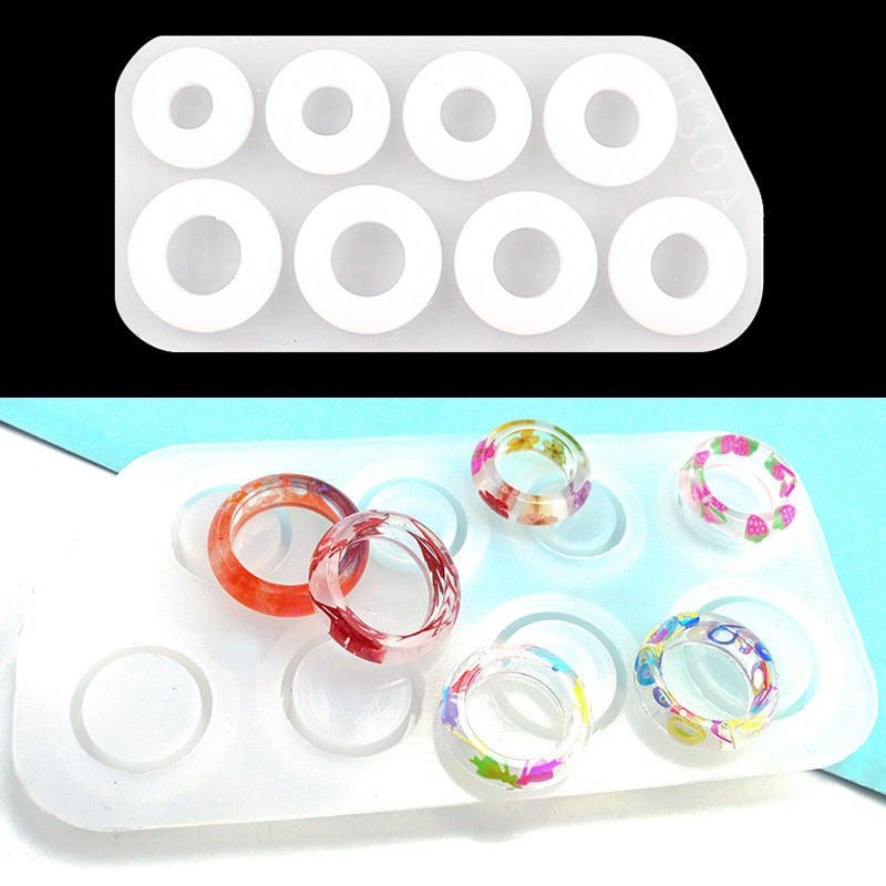 DIY Resin Ring Molds Silicone, Silicone for Epoxy Resin, Making Rings, Earrings, Pendants, Crafts Christmas Gifts