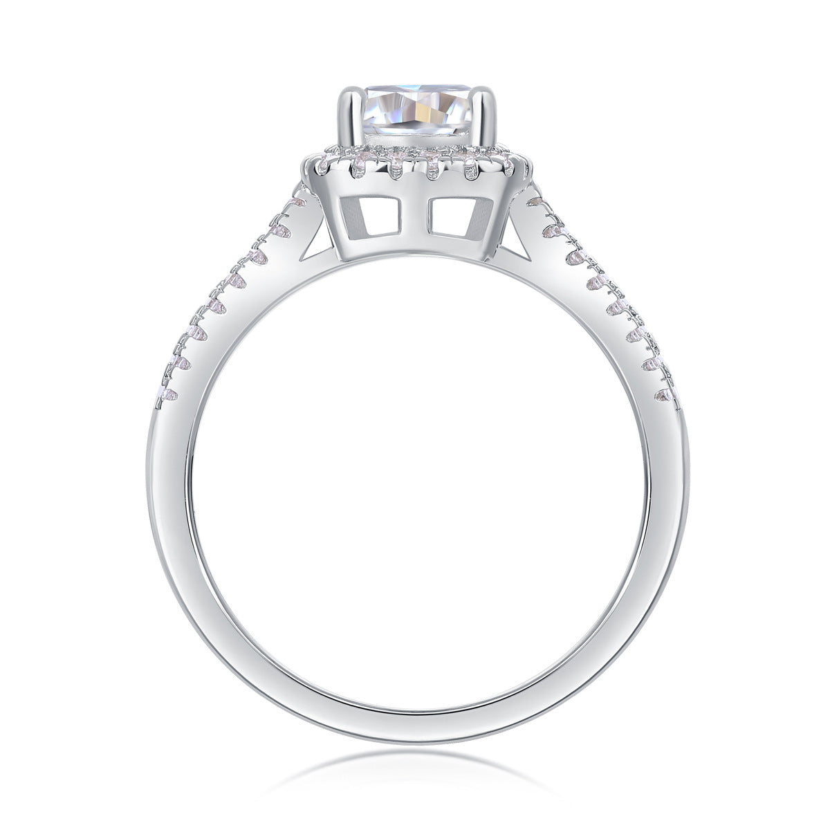 1Carat Moissanite Ring (#MS9937) - BL1