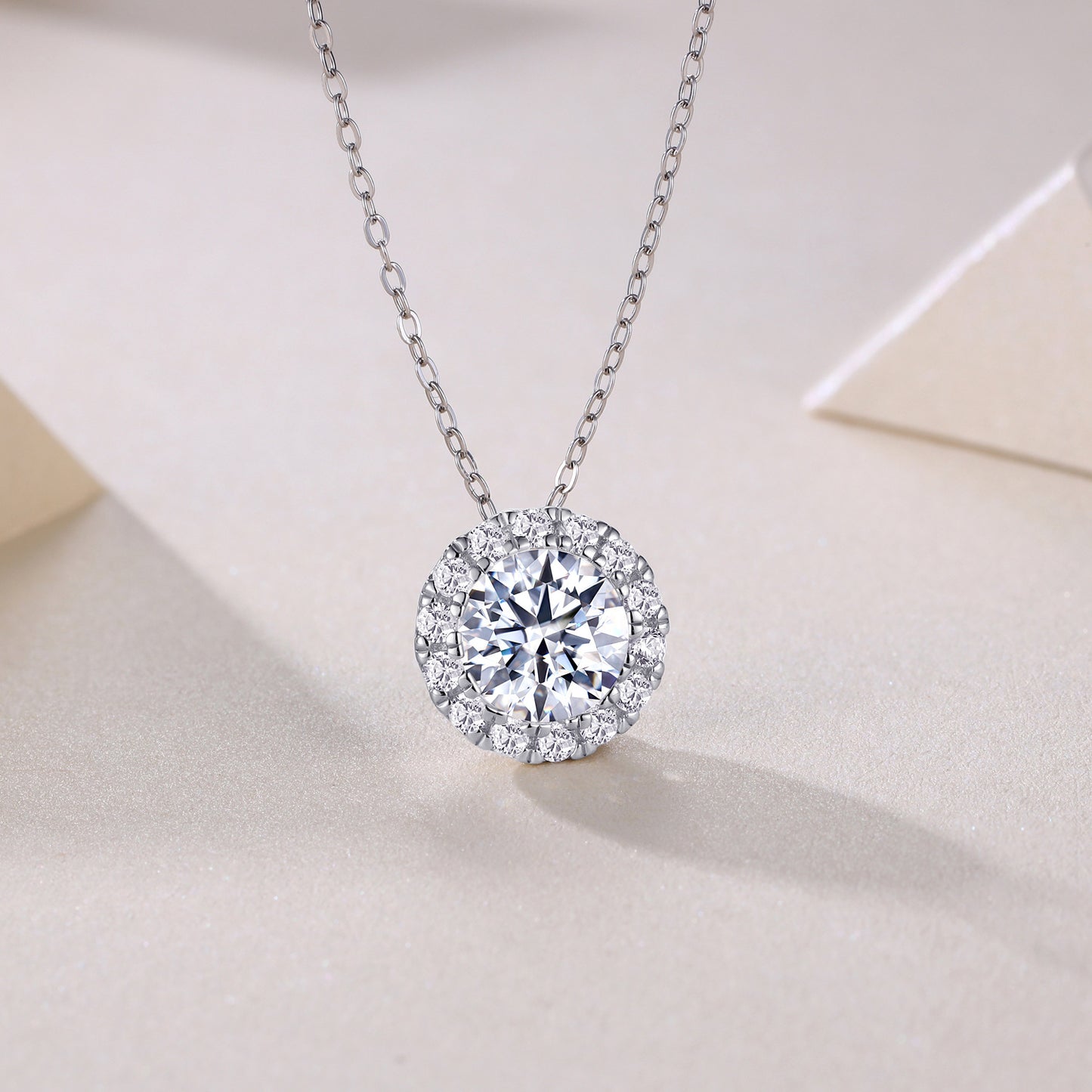 2Carat Moissanite Necklaces (#MS9945) - NK1