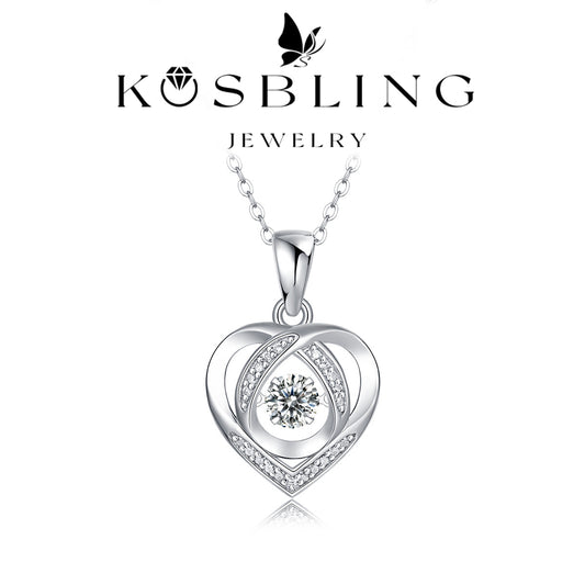 0.5Carat Moissanite Necklaces (#MS9916) - NK1