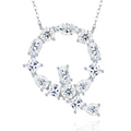 Slender Letter Multi-Moissanite Necklace