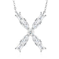 Slender Letter Multi-Moissanite Necklace