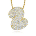 Chubby Letter Multi-Moissanite Necklace