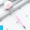 DIY fluffy ball plastic beaded pen - BD