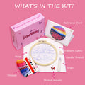 Pink Field of Blossoms - Embroidery Kit