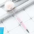 DIY fluffy ball plastic beaded pen - BD