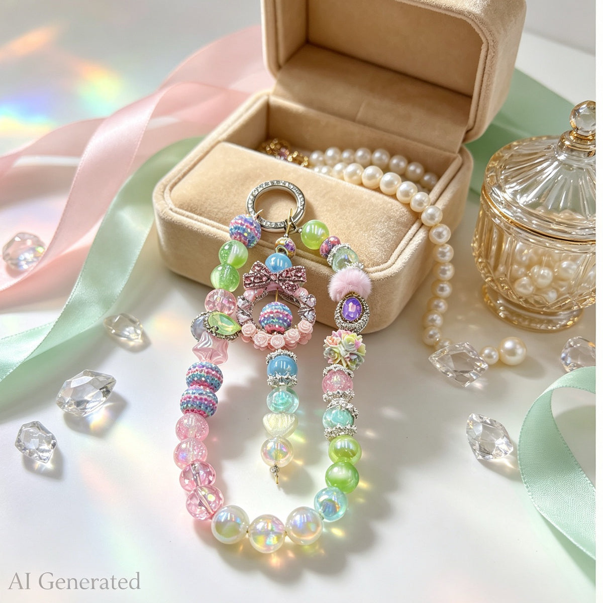 【Buy One Get One Equal Volume For Free】- DK02A - Beads Mix For Keychains(Miki)-BD 4